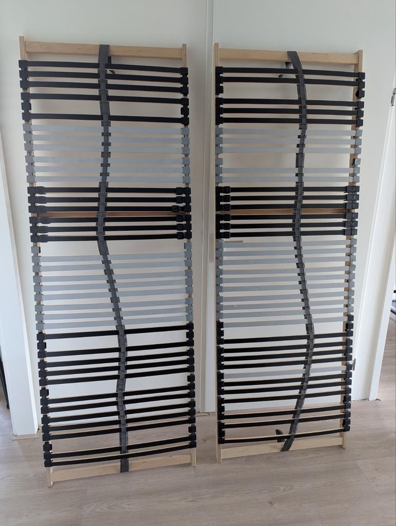 2 lattenbodems 200x70 cm - verstelbaar, Ophalen, Gebruikt, Bedbodem, 200 cm
