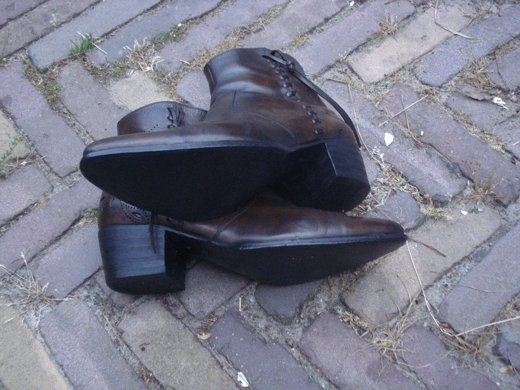 SENDRA BOHO FESTIVAL LAARZEN MT 42 GRATIS VERZENDING POST, Sendra 42, Bruin, Verzenden, Lage of Enkellaarzen