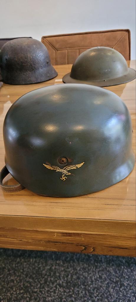 Replica duitse tweede wereldoorlog helm, Verzamelen, Ophalen of Verzenden, Luchtmacht, Duitsland, Helm of Baret
