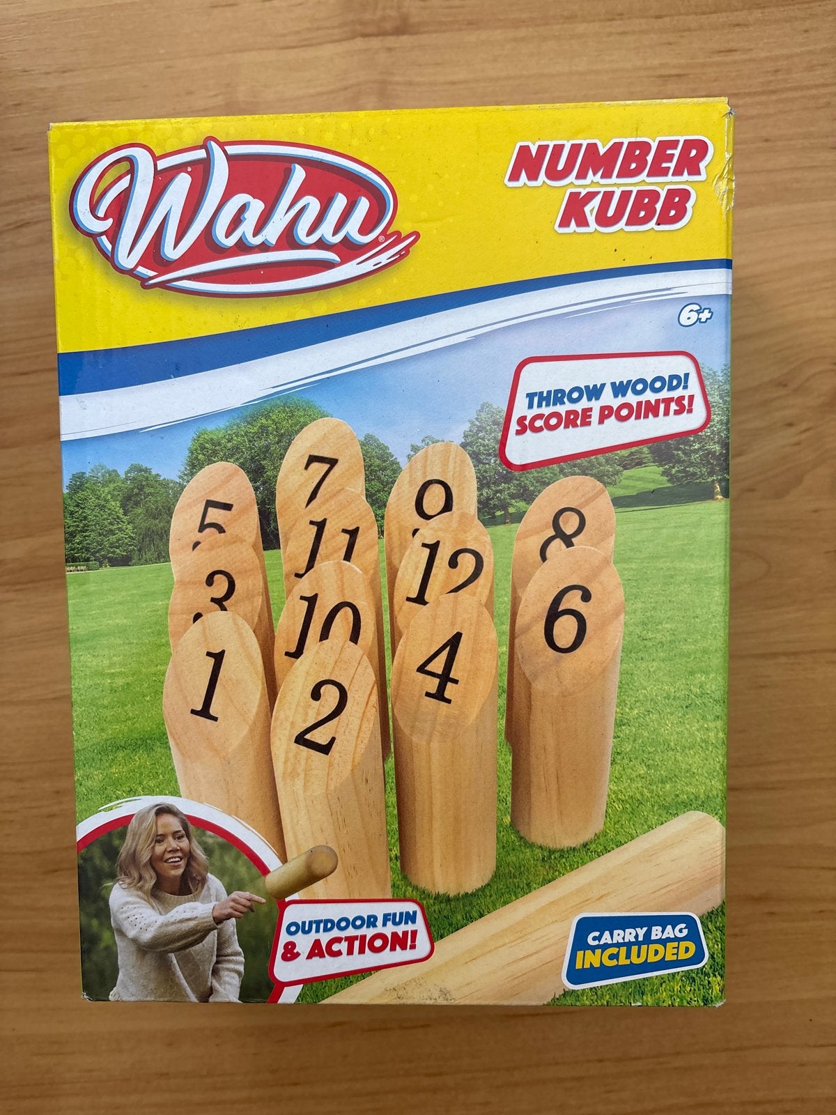 Wahu Number Kubb - Buitenspel met draagtas, Ophalen of Verzenden, Nieuw