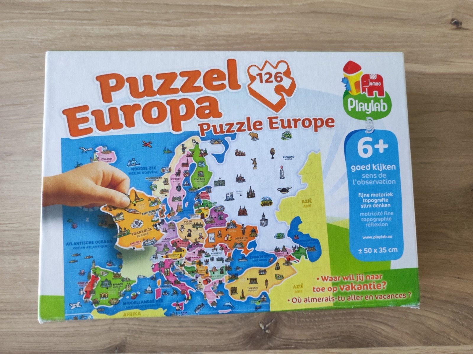 Playlab Europa Puzzel 126 stukjes, Ophalen, Meer dan 50 stukjes, Gebruikt, 6 jaar of ouder