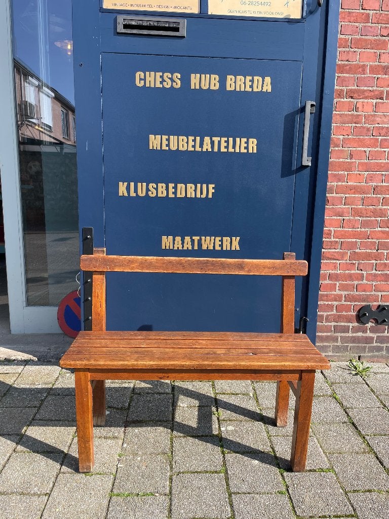 Prachtig Frans houten bankje, Ophalen