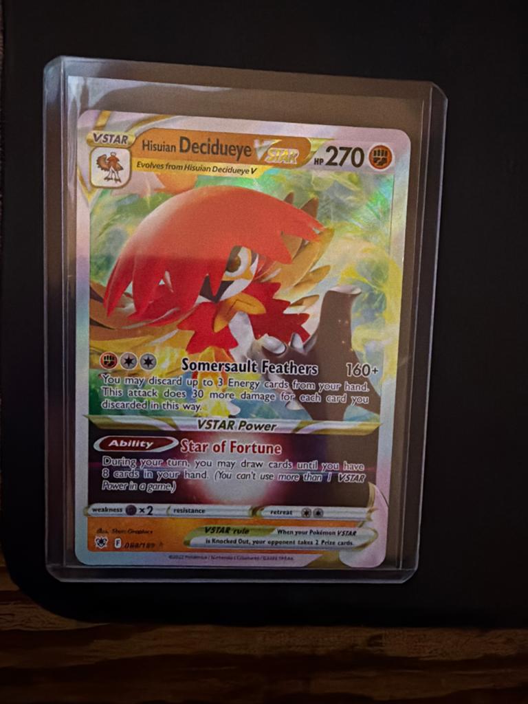 Hisuian Decidueye 084/189, Ophalen of Verzenden, Zo goed als nieuw, Losse kaart, Foil