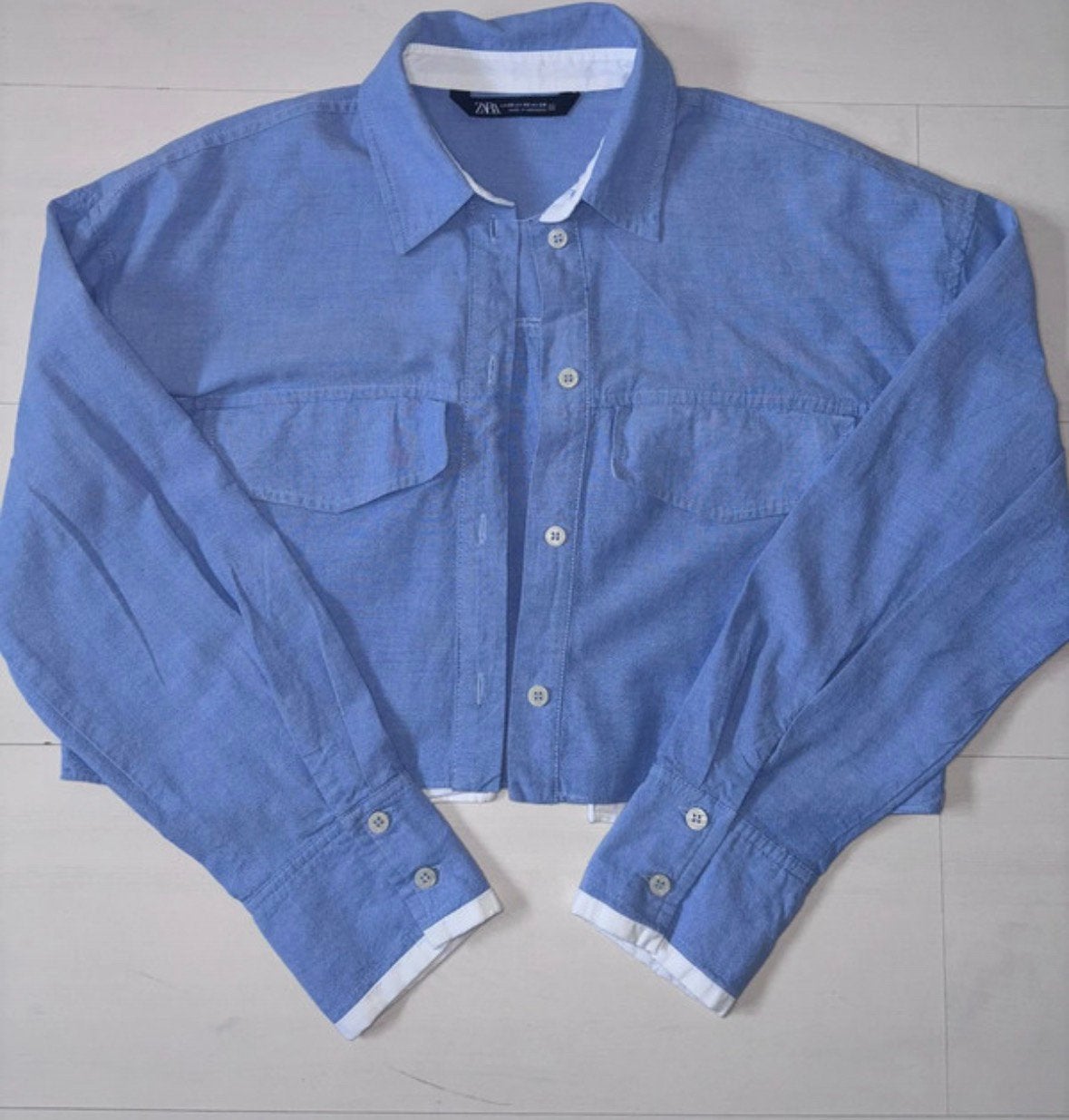 Zara topje, Ophalen of Verzenden, Nieuw, Maat 34 (XS) of kleiner, Blauw