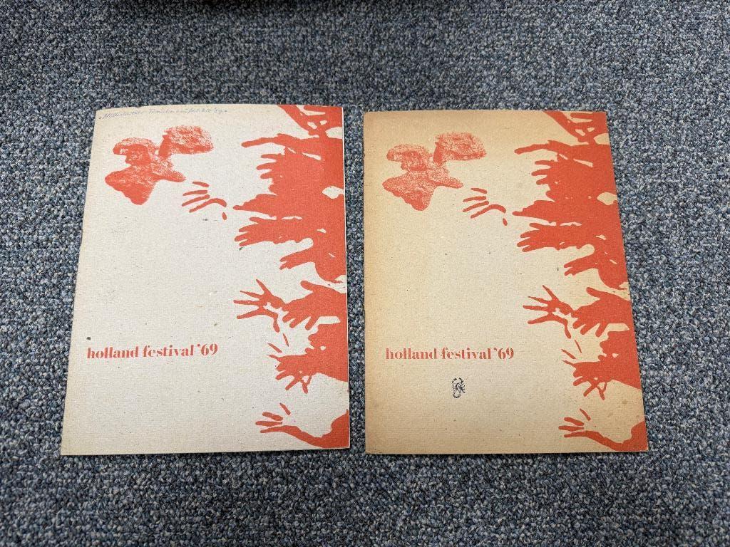 programmaboekjes Holland Festival 1969 Willem Sandberg, Verzenden, Gelezen, Overige onderwerpen, Meerdere auteurs