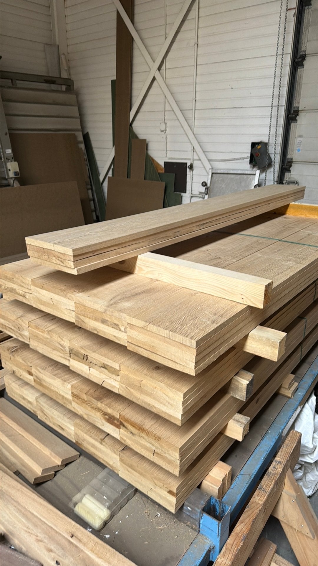 Eiken planken, 25 tot 50 mm, Eiken, Ophalen of Verzenden, Zo goed als nieuw