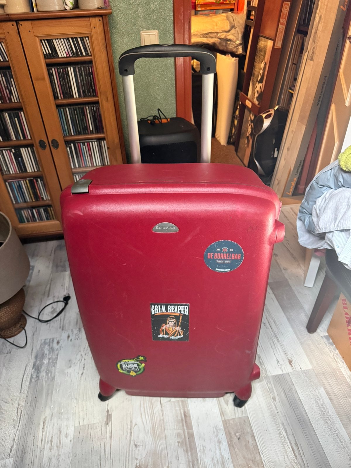 Samsonite koffer 4 wielen, Ophalen, Zo goed als nieuw, Hard kunststof, 70 cm of meer