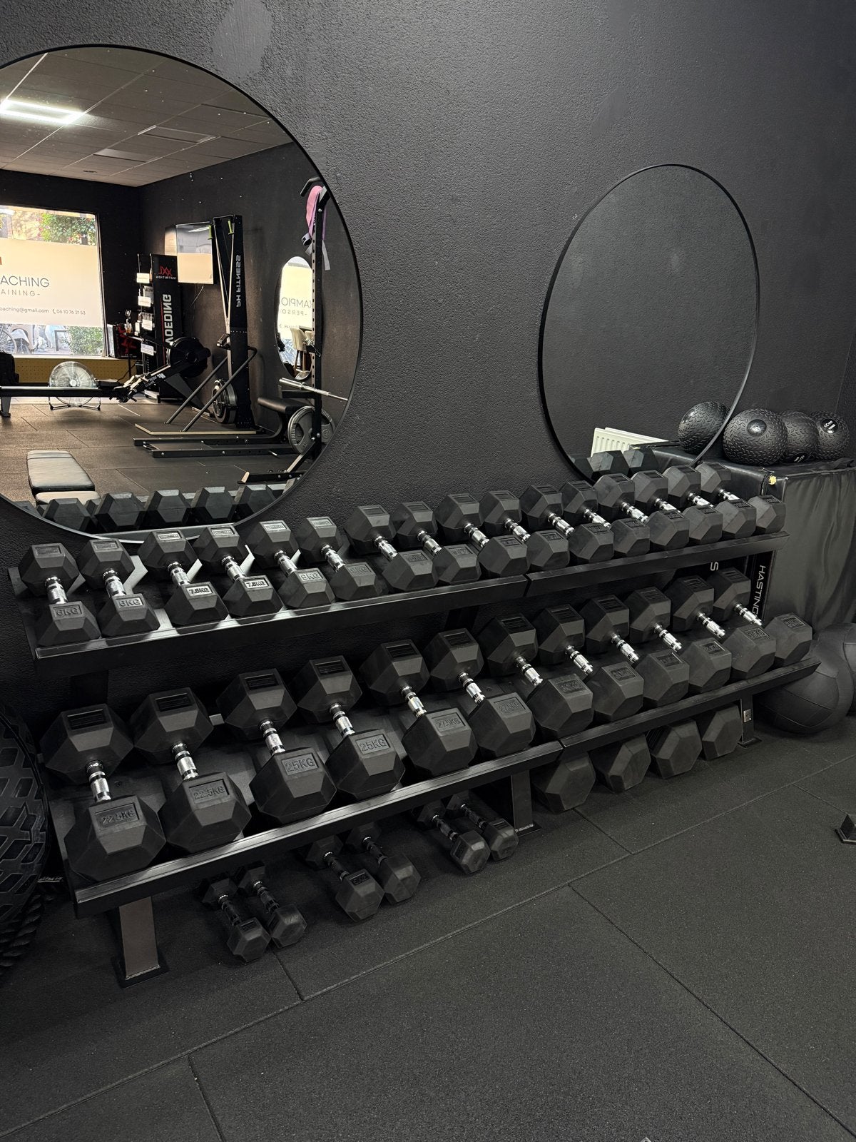 Hexa Dumbbellset met rek 2,5 t/m 40 kg - Nette staat