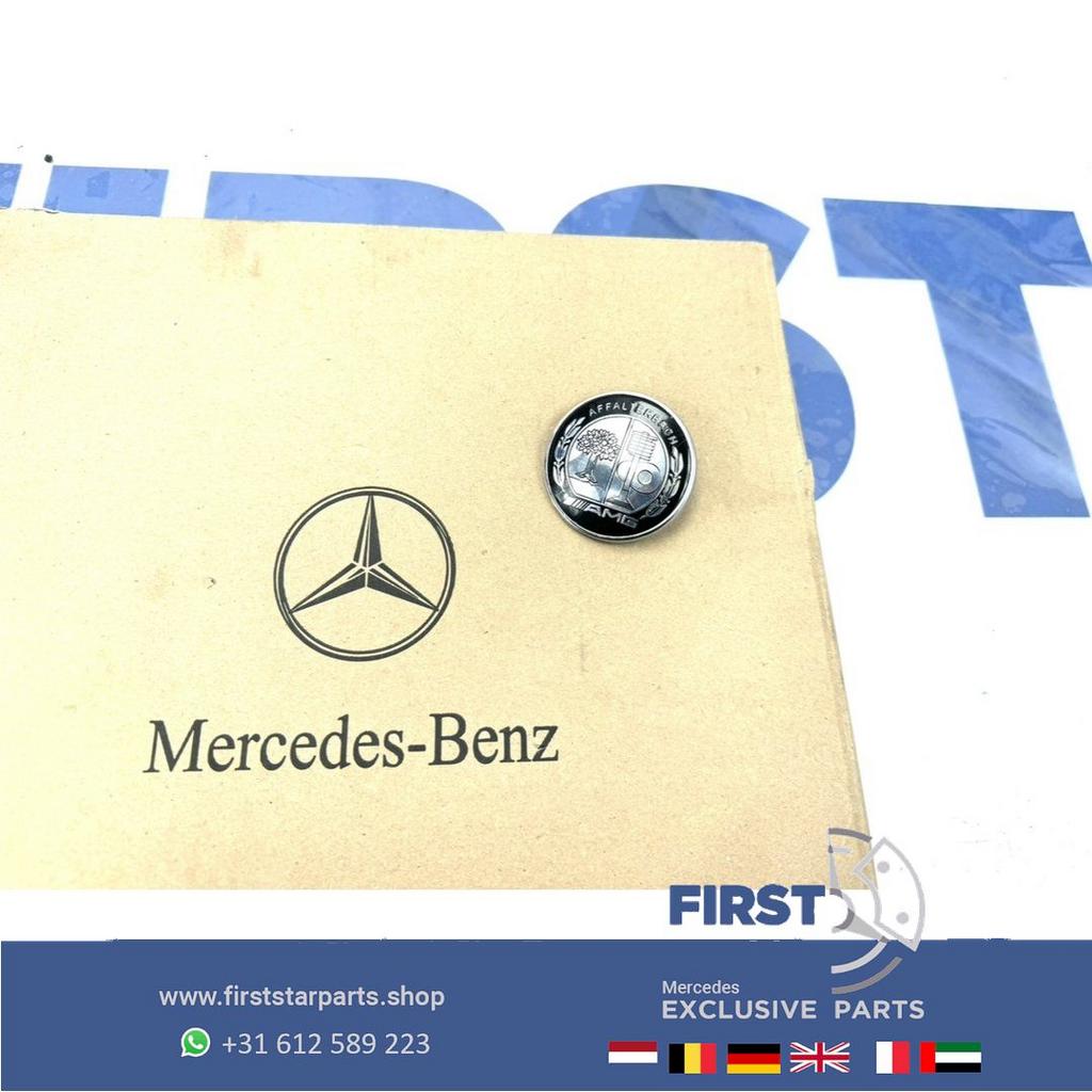 Mercedes AMG AFFALTERBACH EMBLEEM VOORBUMPER LOGO BADGE A45, Gebruikt, -, Ophalen of Verzenden, -