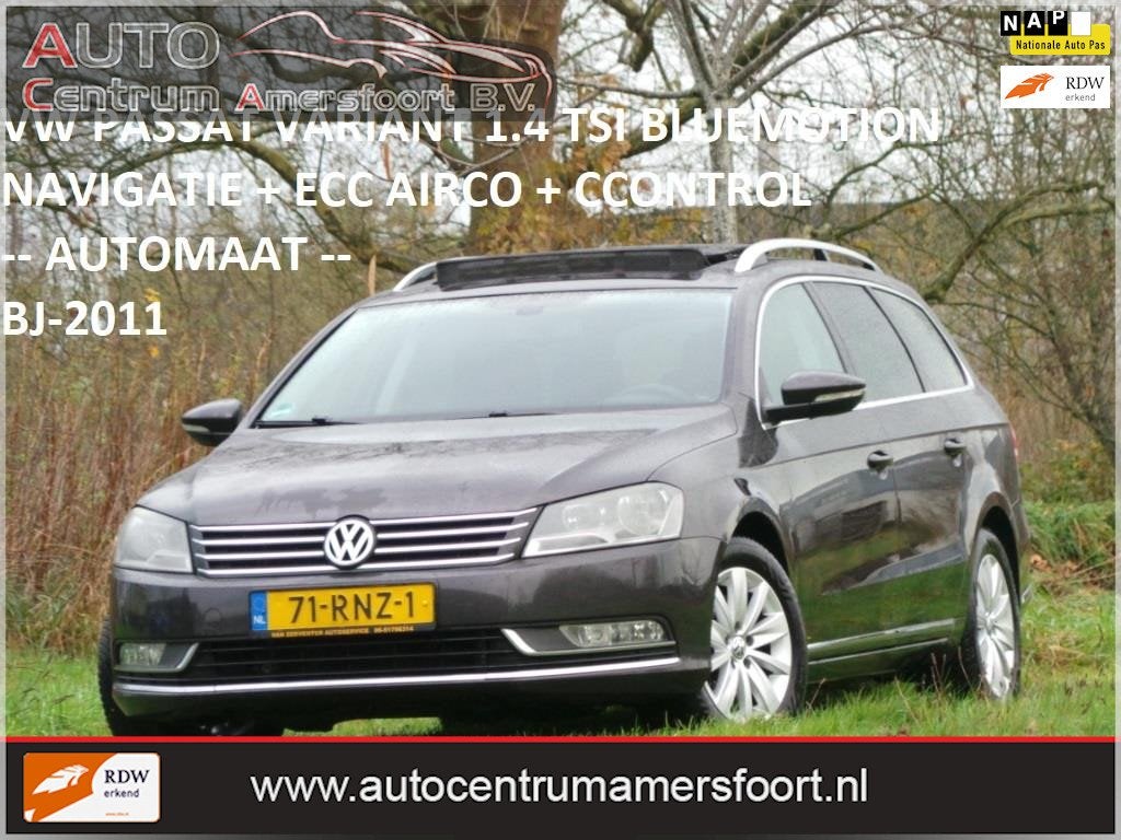 Volkswagen Passat Variant 1.4 TSI Comfortline BlueMotion ( I, Auto's, Volkswagen, Navigatiesysteem, Gebruikt, Bruin, 122 pk