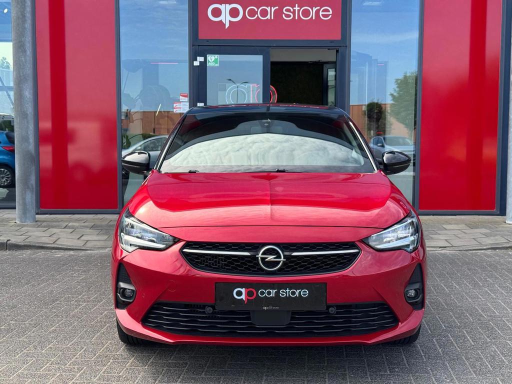 Opel Corsa 1.2 GS Line | LED | 360 Camera | Parksens | Carpl, Voorwielaandrijving, Gebruikt, Zwart, Leder en Stof