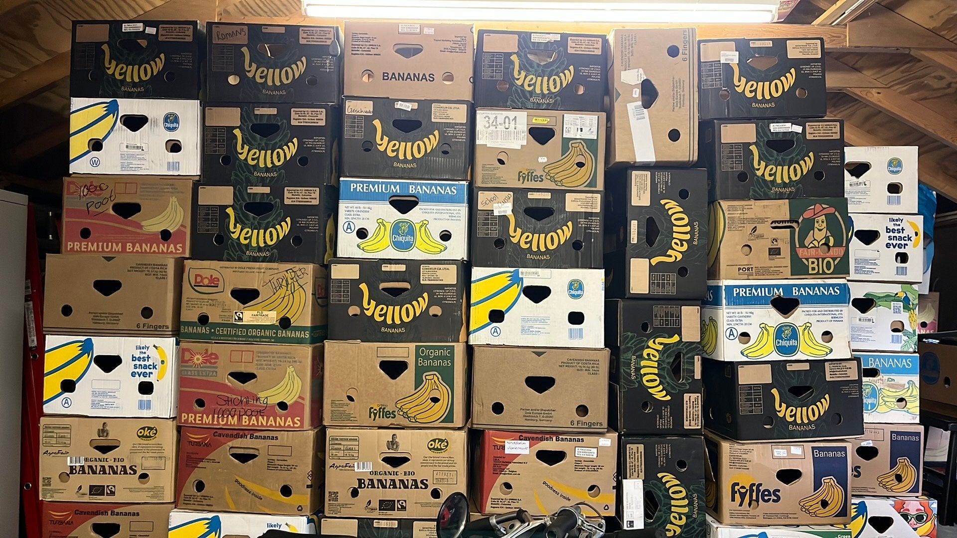 Bananendozen/ verhuisdozen, Ophalen, Doos, 40 tot 60 cm, 50 tot 75 cm