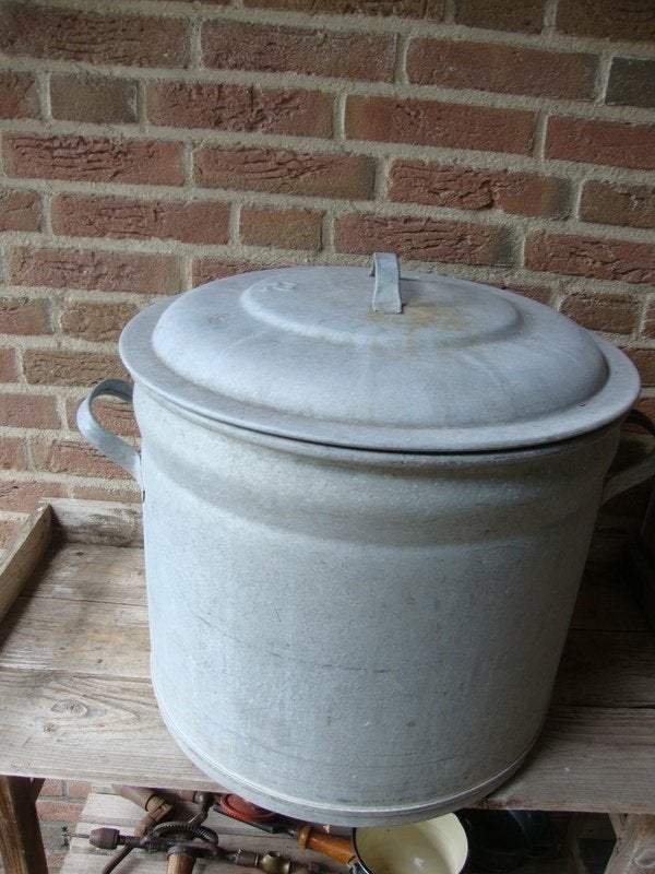 Zinken wasketel., Ophalen, Gebruikt