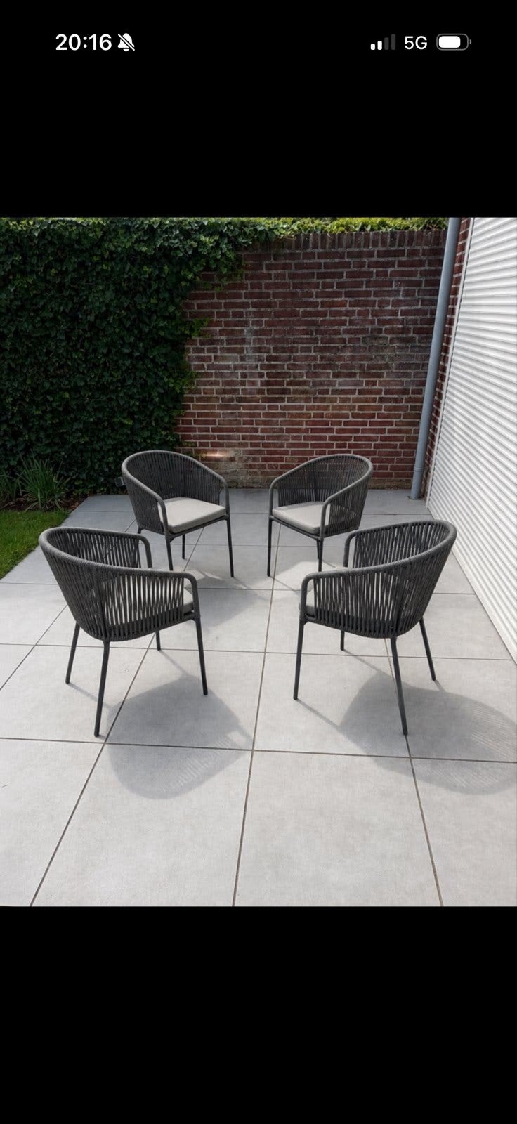 Yanet tuinstoelen, Ophalen, Zo goed als nieuw, Rvs