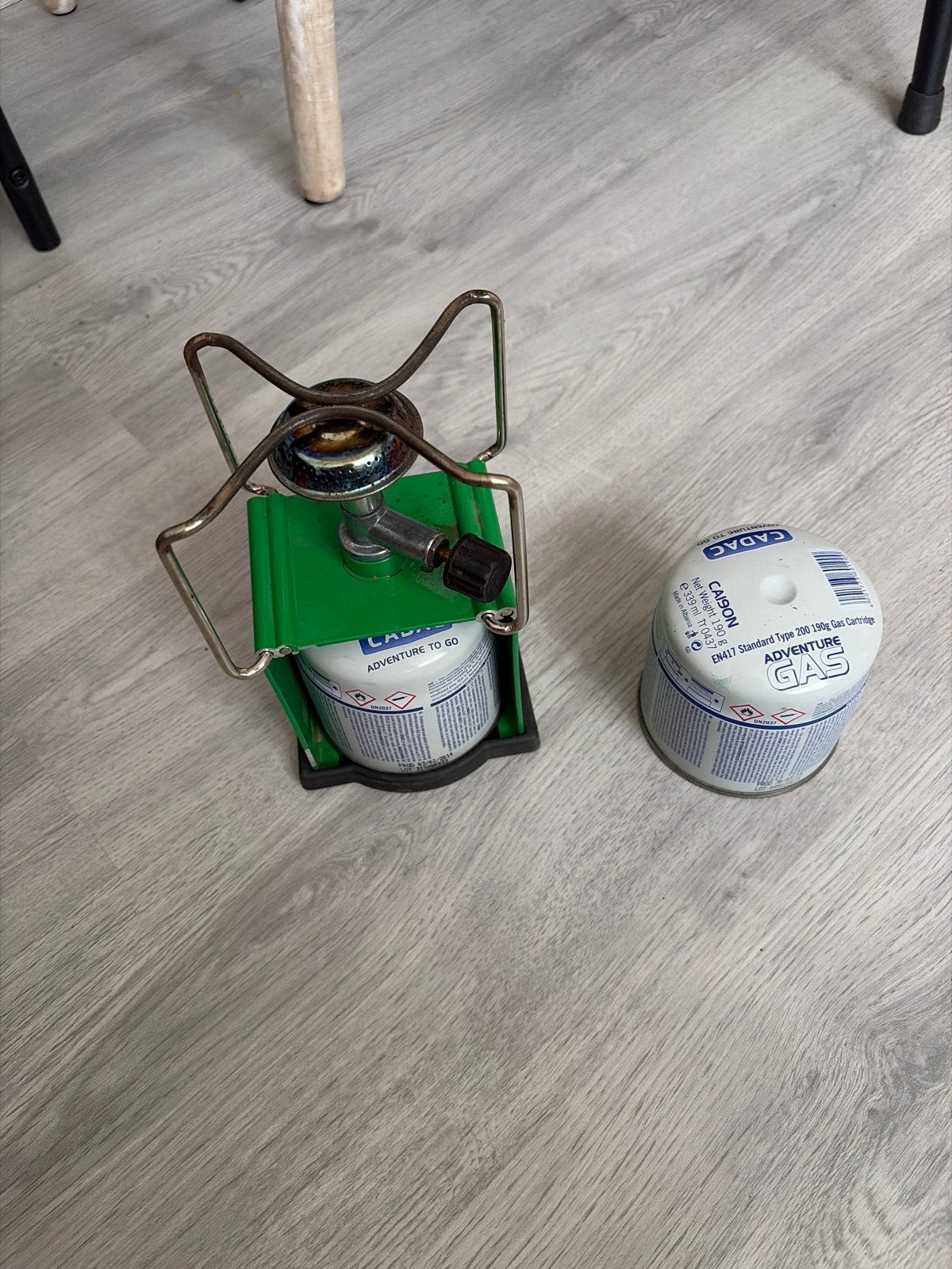 Cadac Camping Gasbrander met Gasflesjes, Caravans en Kamperen, Kampeeraccessoires, Ophalen of Verzenden, Gebruikt
