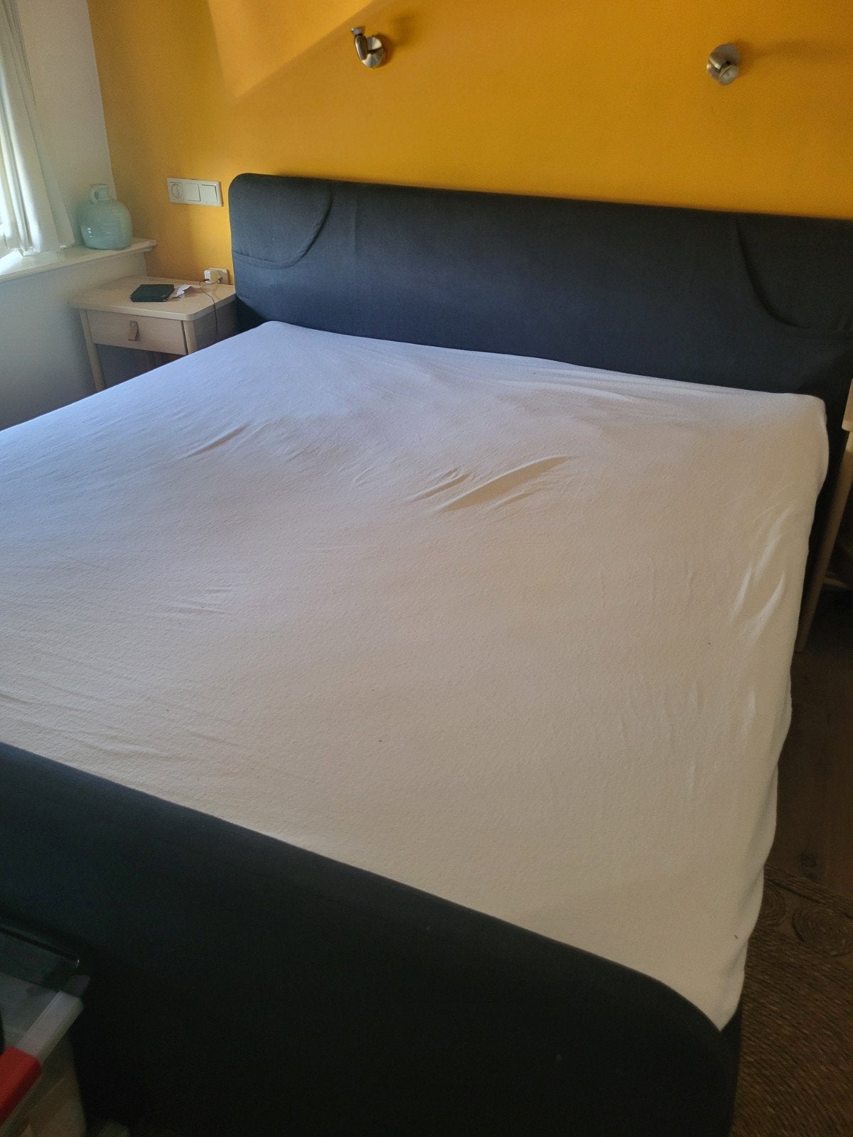 Donkerblauw Swiss Sense Elektrisch Bed 180x200cm, Ophalen, Verstelbaar, Tweepersoons, 180 cm