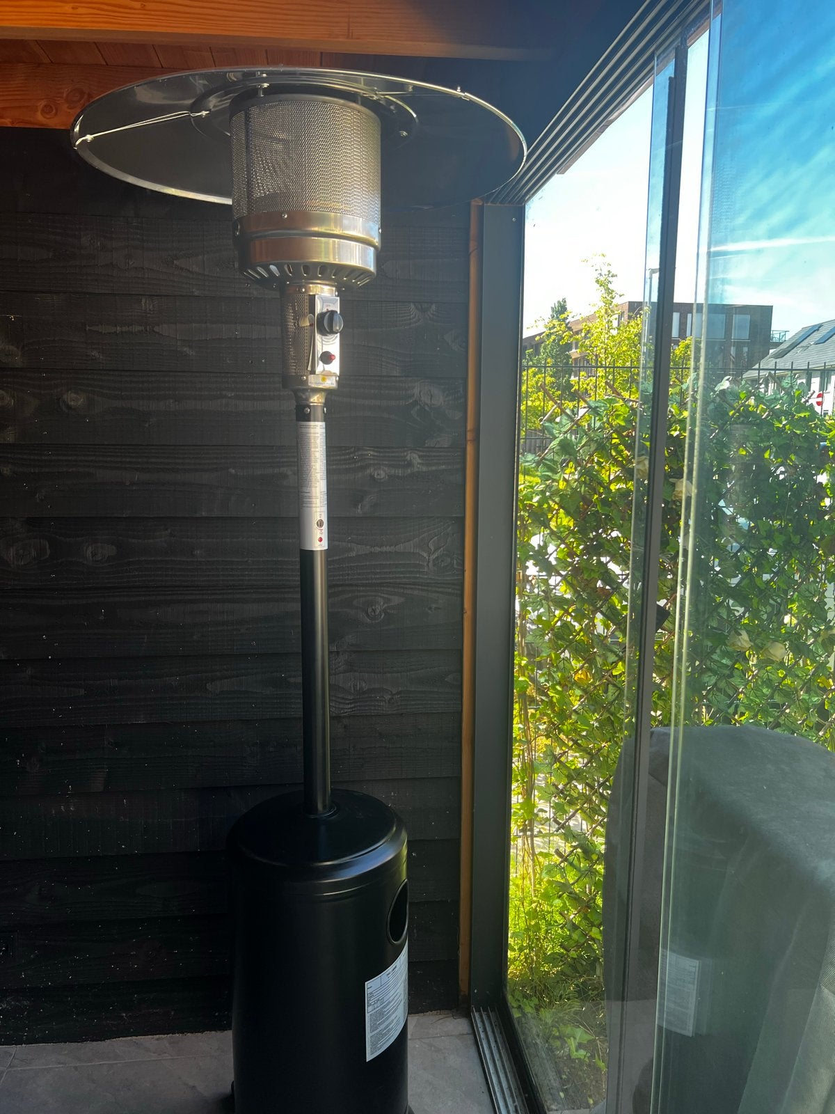 Eurocom THG14000 Terrasverwarmer op gas, Tuin en Terras, Terrasverwarmers, Nieuw, Gas, Vloer, Waterbestendig, Ophalen
