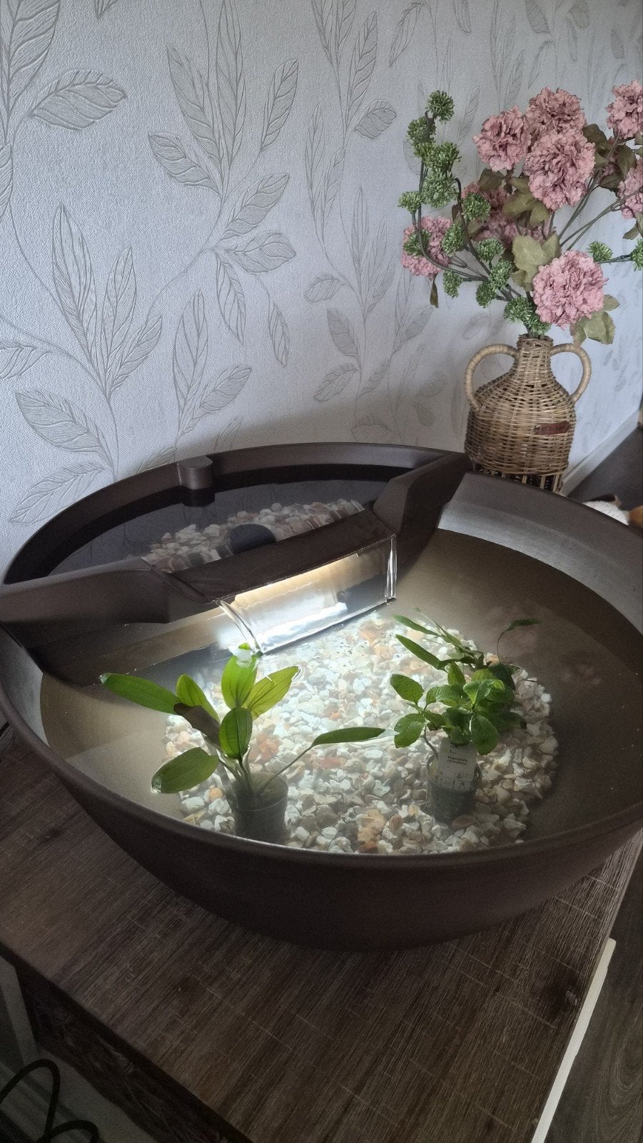 Superfijn mini pond binnenvijver, Dieren en Toebehoren, Ophalen, Pomp, Zo goed als nieuw, Leeg aquarium