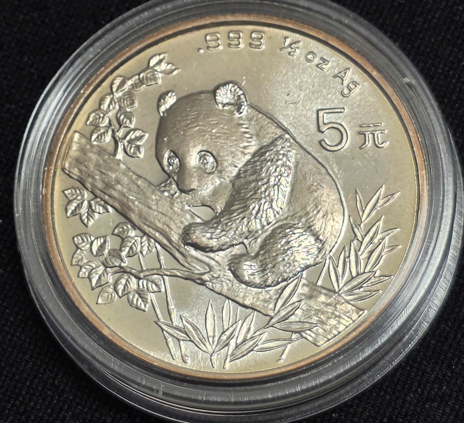 5 Yuan 1995 Panda China, Verzenden, Zilver
