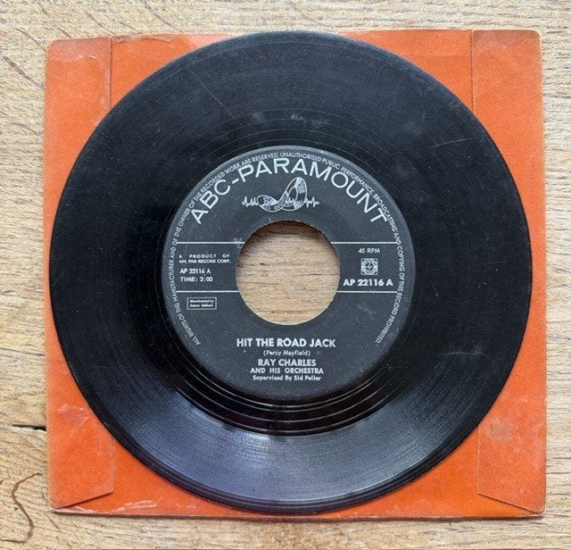 Ray Charles - Hit the road Jack, Gebruikt, 7 inch, Ophalen of Verzenden, Pop