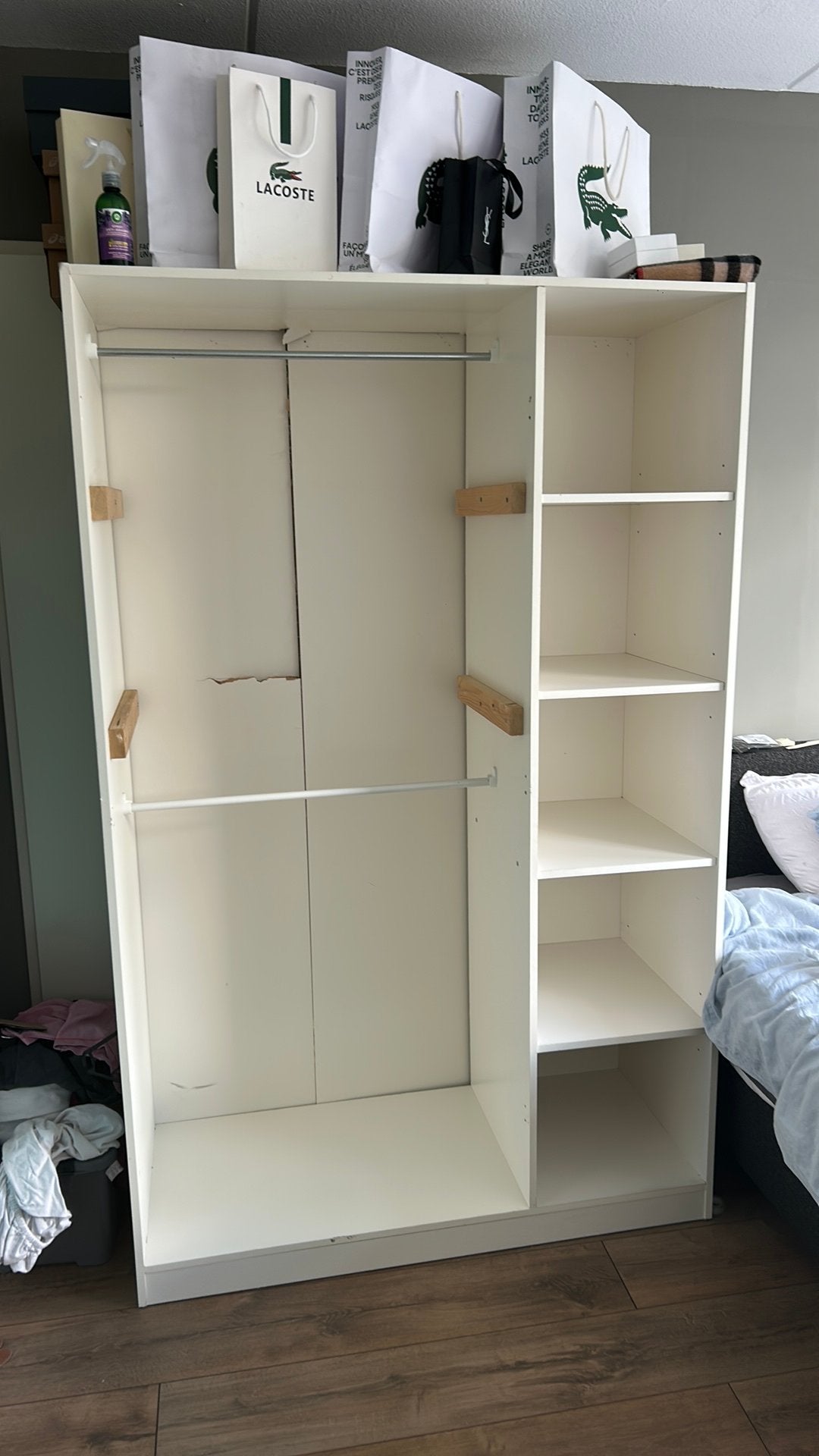 Open kleding kast, Huis en Inrichting, Ophalen, Gebruikt, 100 tot 150 cm, 150 tot 200 cm