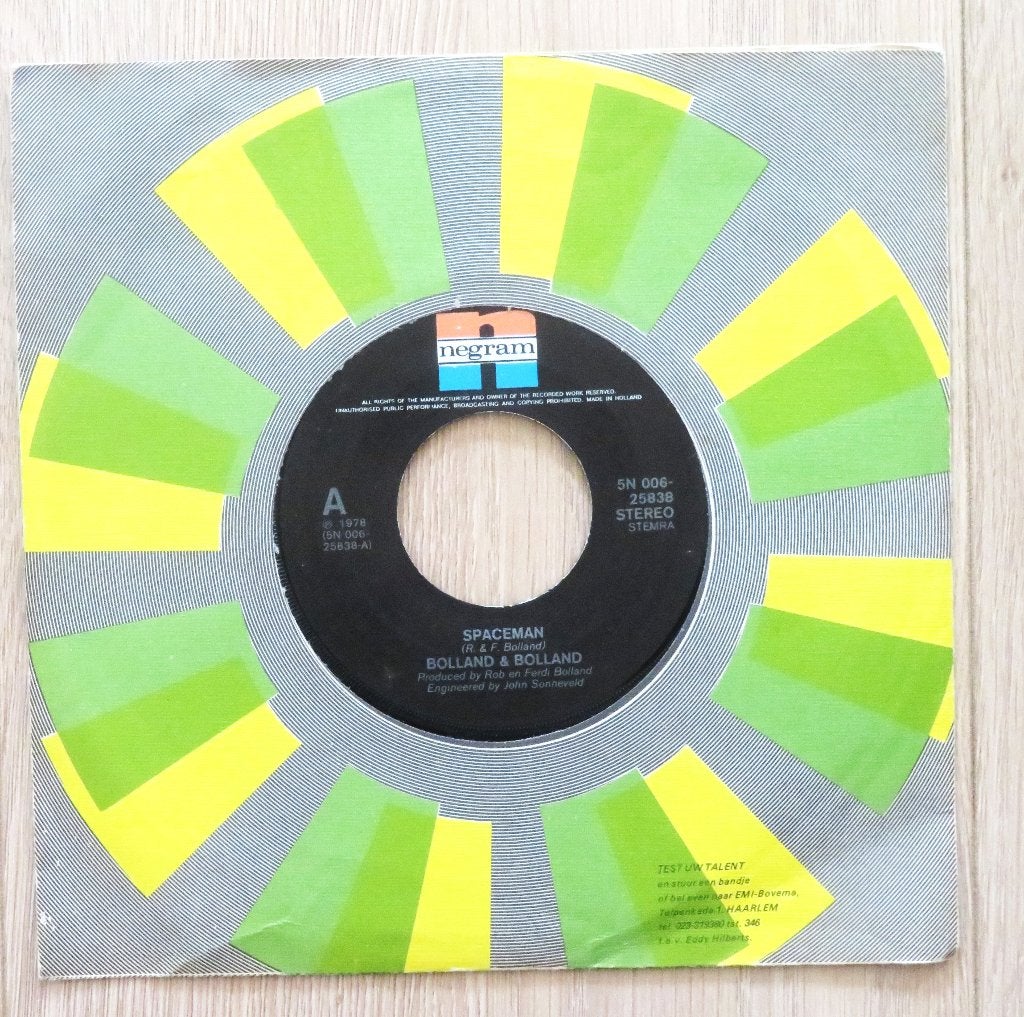 Vinyl single Bolland & Bolland: Spaceman, Ophalen of Verzenden