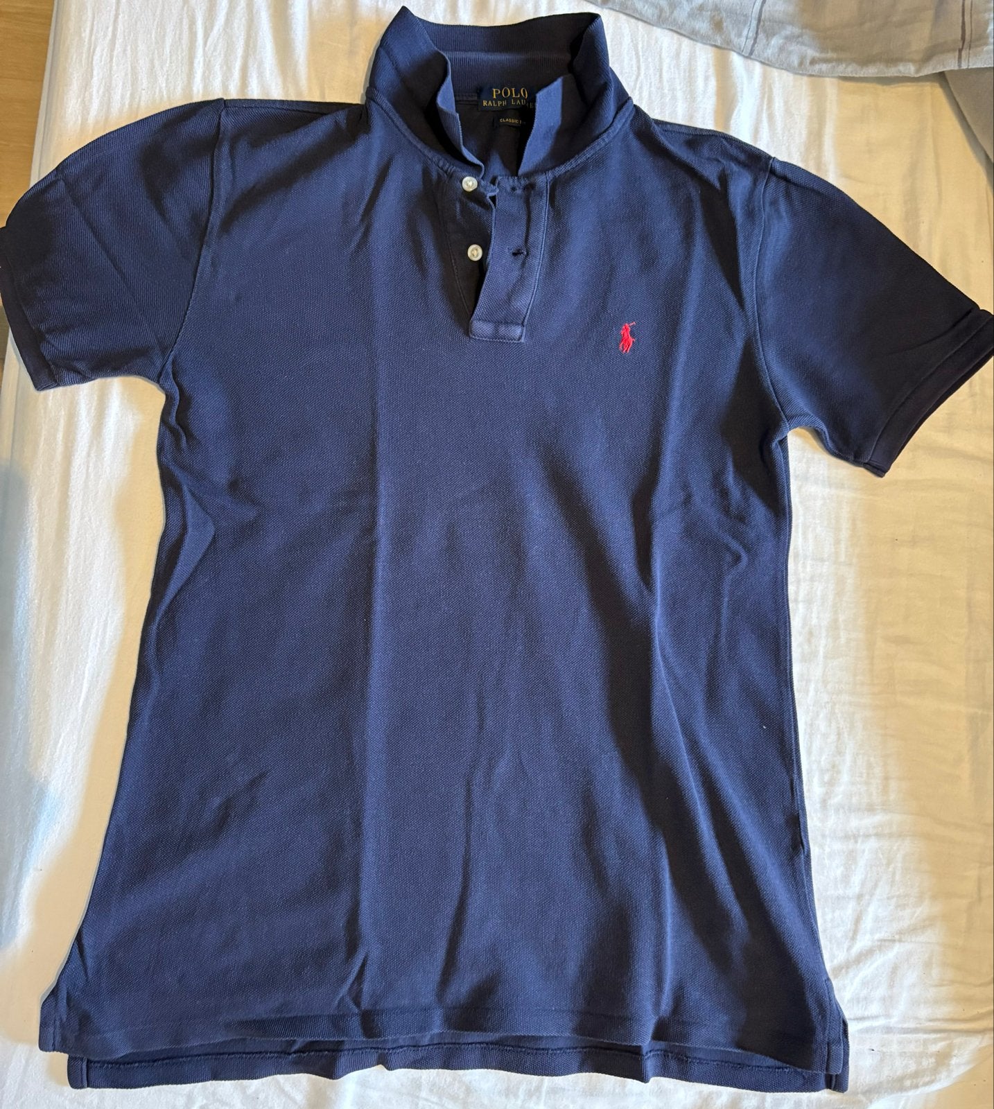 Polo Ralph Lauren Poloshirt - Maat L (14-16), Ophalen of Verzenden, Gedragen, Overige maten, Blauw