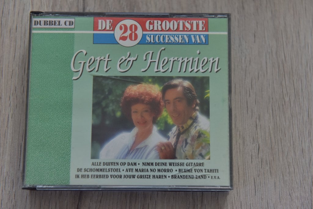 GERT & HERMIEN --- DE 28 GROOTSTE SUCCESSEN 2CDbox VAN GERT, Verzenden, Zo goed als nieuw, Levenslied of Smartlap