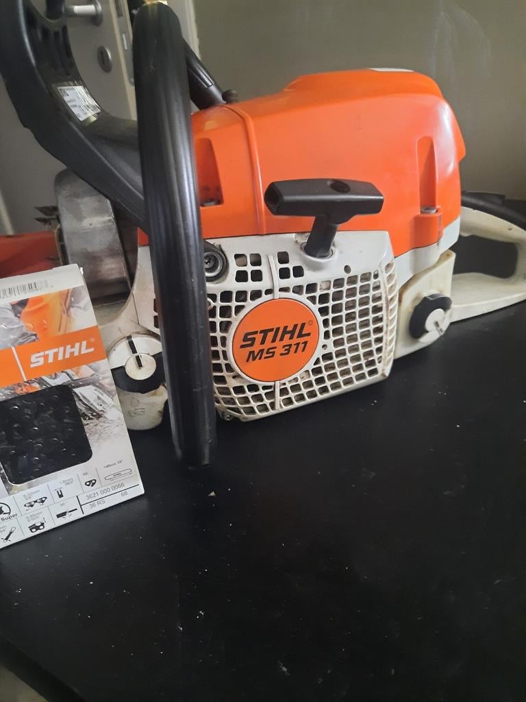 Stihl MS311 kettingzaag 59cc 4,2pk 2018 45cm blad, Ophalen, Gebruikt, Boomzaag, Stihl