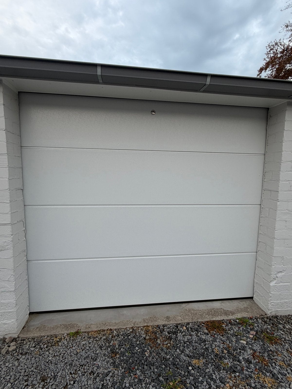 Garagedeur panelen 250x215 Wit - Nieuw in doos, Ophalen, 120 cm of meer, 215 cm of meer, Garagedeur