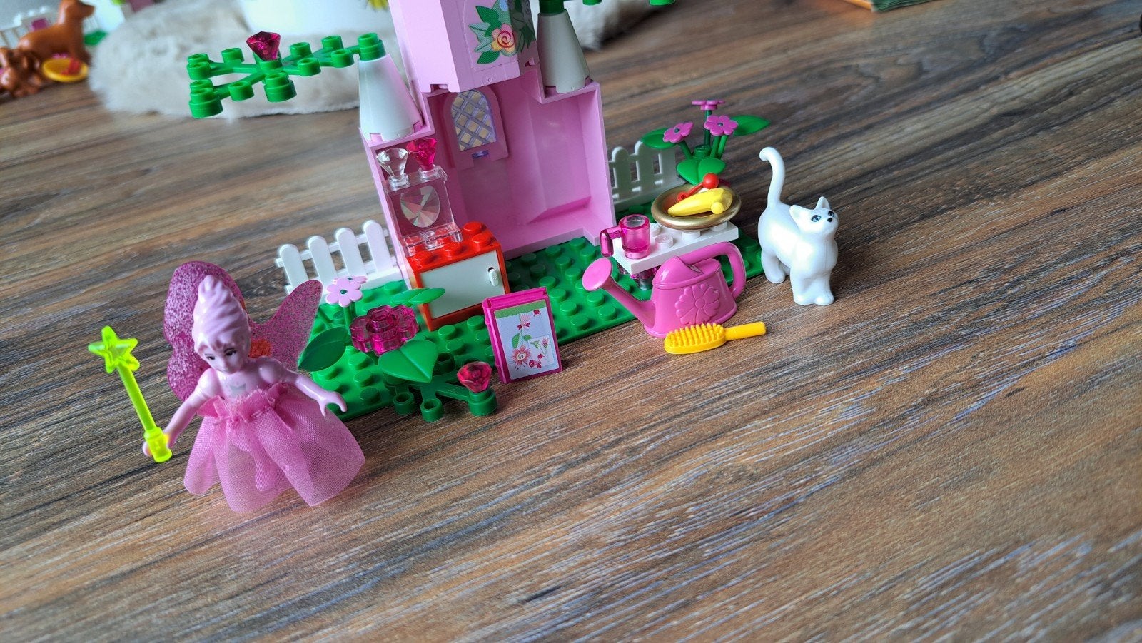set 7579 Roze Kasteel met Fee en Kat - Bouwset, Ophalen of Verzenden, Gebruikt, Overige merken