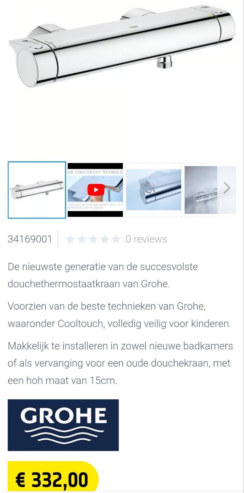 Te Koop Thermostaatkraan Nog Nooit Gebruikt, Ophalen, Nieuw, Met douche