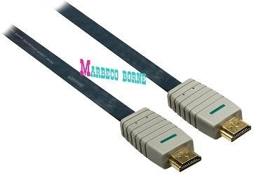 HDMI kabel 4K, High Speed,5 meter plat, 24K verguld, copper