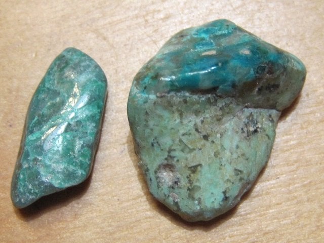 ede. 5x 25Kt aparte edelstenen CHRYSOCOLLA(5), Sieraden, Tassen en Uiterlijk, Edelstenen, Nieuw, Verzenden
