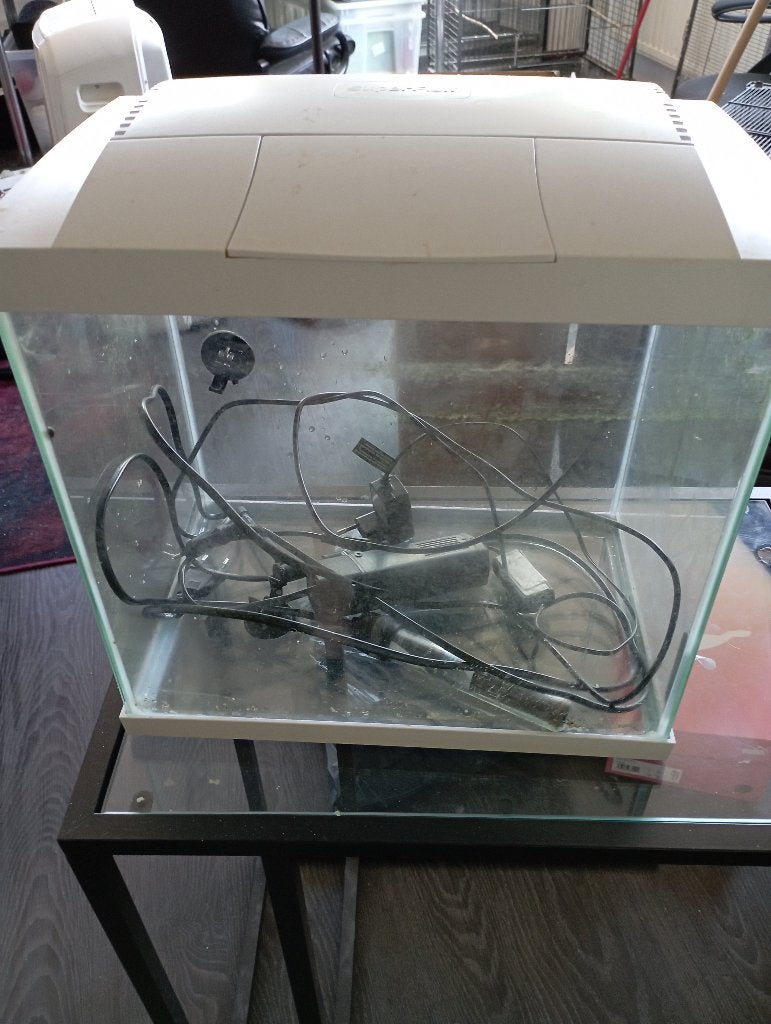 vis aquarium, Ophalen, Gebruikt, Leeg aquarium, Inclusief deksel