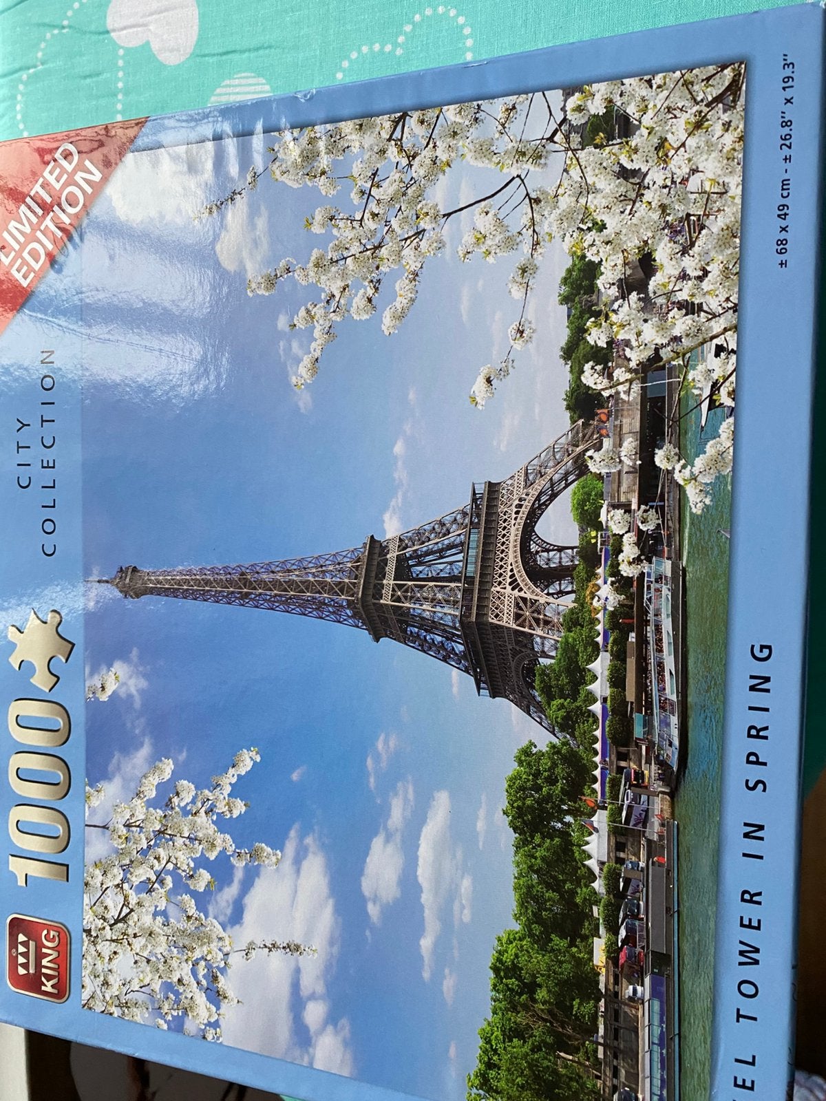 puzzel Eifeltoren1000 stukjes, Ophalen, Minder dan 500 stukjes, Zo goed als nieuw
