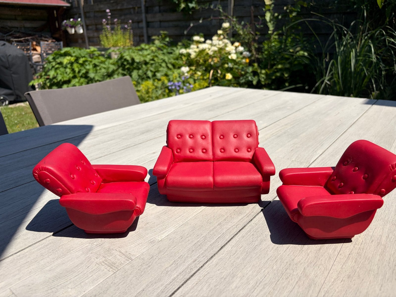 Bank en twee stoelen Barbie,Fleur,Sindy, Ophalen of Verzenden, Gebruikt