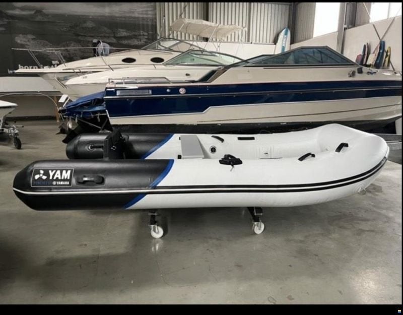 YAM 340s rubberboot met 8pk Parsun buitenboordmotor, Gebruikt, Yam, Ophalen, Afdekzeil