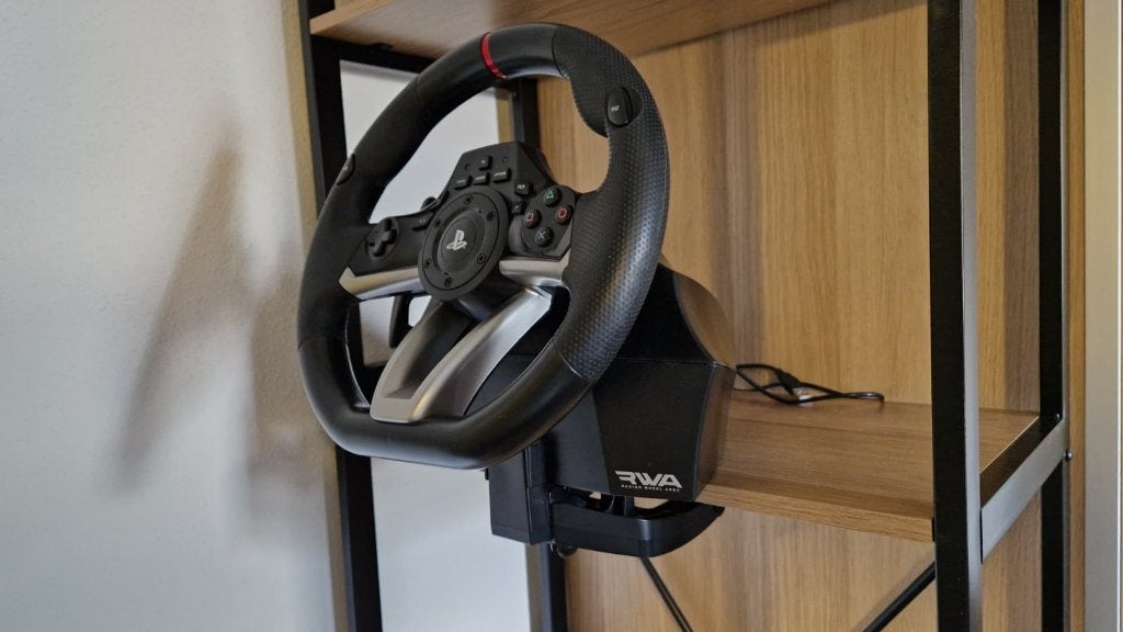 HORI Racing Wheel Apex PS4 / PS3 / PC + Pedalen + Doos, Hori, Ophalen of Verzenden, Zo goed als nieuw, Racestuur