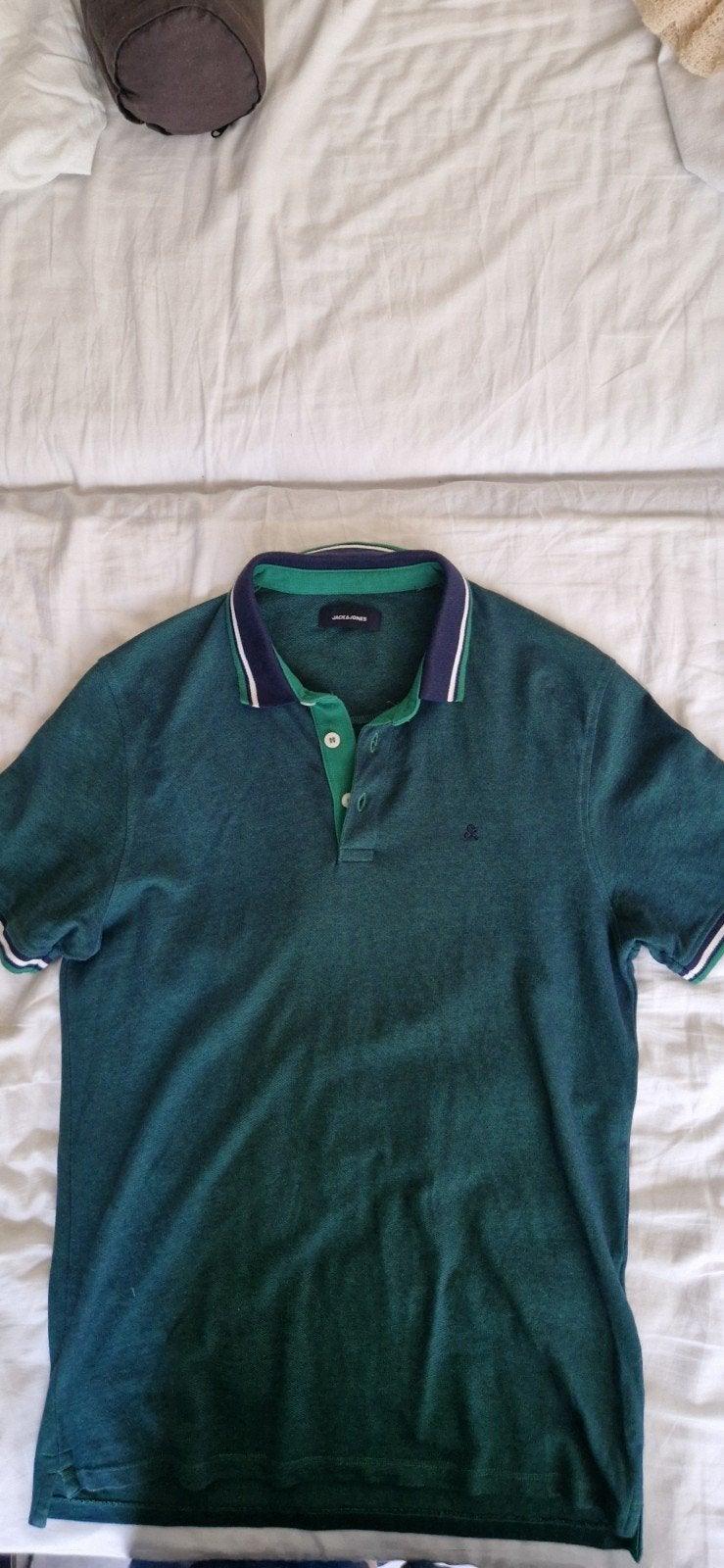Jack & Jones polo shirt maat L - nauwelijks gedragen, Ophalen of Verzenden, Zo goed als nieuw, Groen