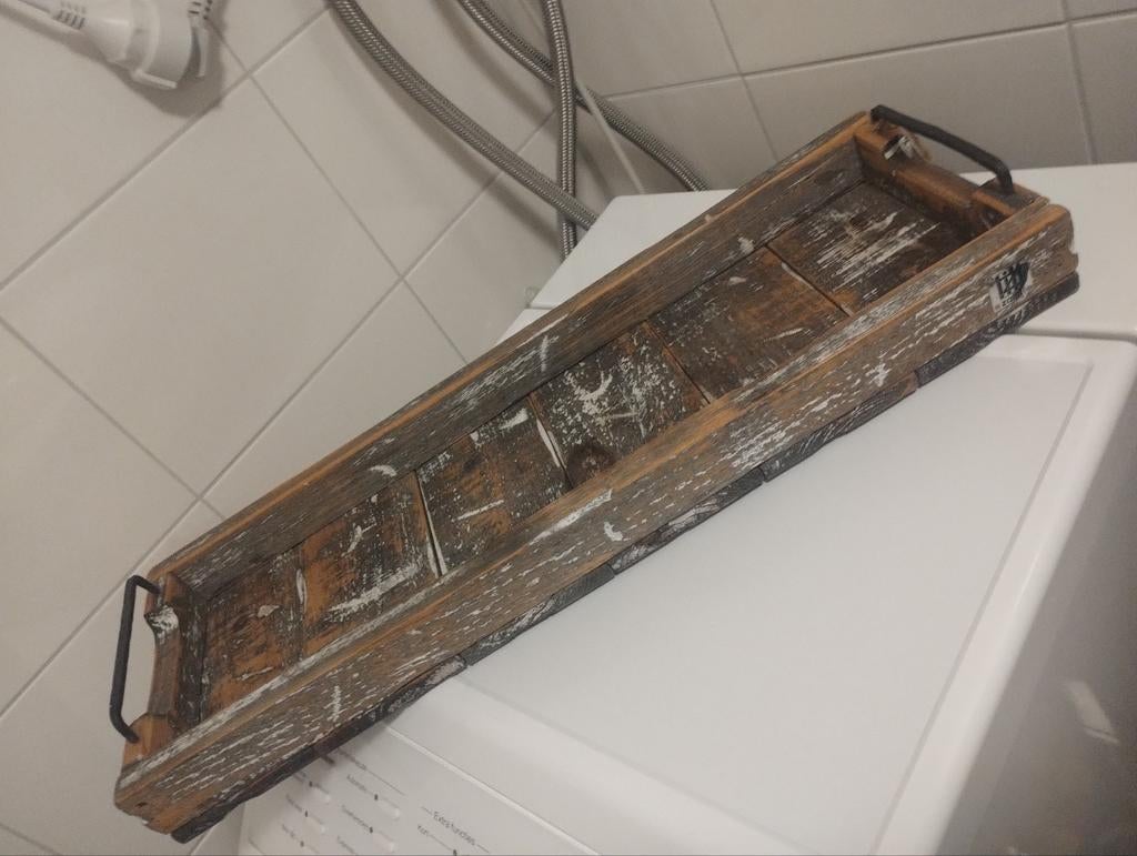Zaltii steigerhout dienblad 59 bij 20 cm, Ophalen of Verzenden