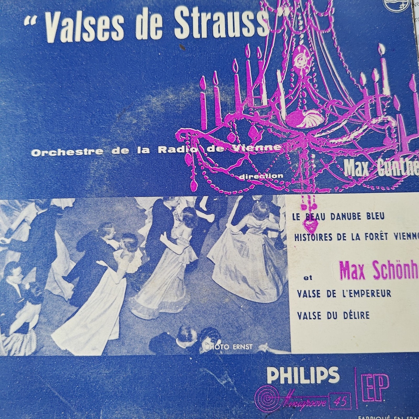 Philips EP "Valses de Strauss" - Weense Radio Orkest, Ophalen of Verzenden, Gebruikt, 7 inch, Klassiek