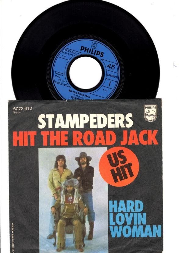 STAMPEDERS - HIT THE ROAD JACK //// HARD LOVIN'WOMAN   [7''], 7 inch, Zo goed als nieuw, Pop, Overige typen