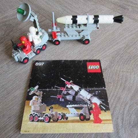 lego ruimte 897 mobiele raketwerper, Gebruikt, Lego, Ophalen of Verzenden, Space