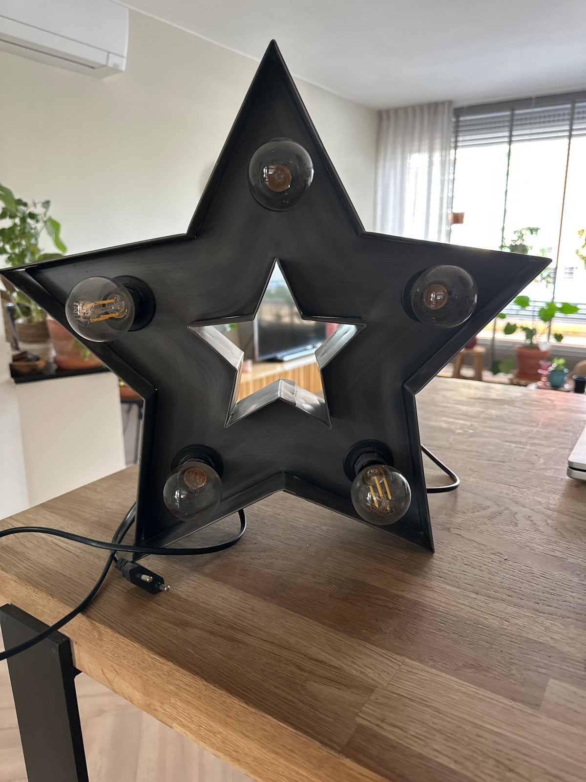 Sissy Boy Ster Lamp - 39 cm - Inclusief 5 lampen, Overige merken, Gebruikt, Zwart, Ophalen of Verzenden