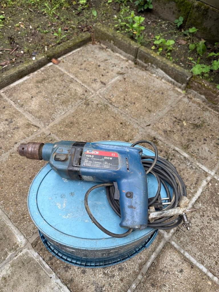 Bosch Boormachine 550W - Type 1126.0, Doe-het-zelf en Verbouw, Ophalen, Gebruikt