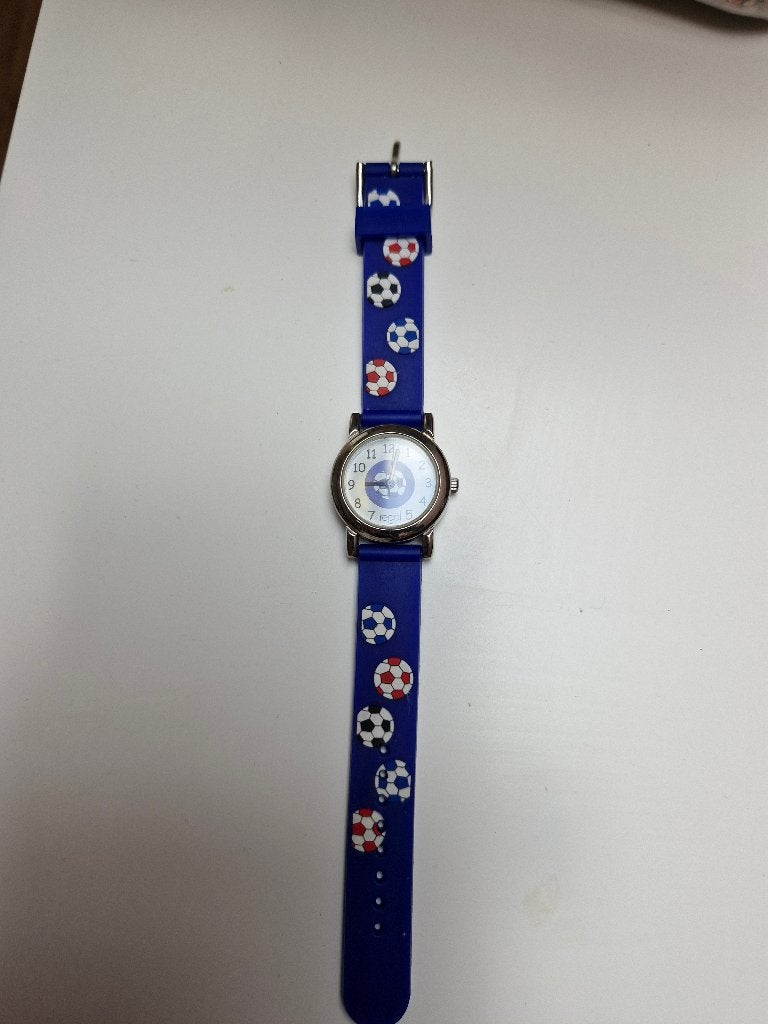Leuk horloge voetbal, Ophalen of Verzenden, Gebruikt