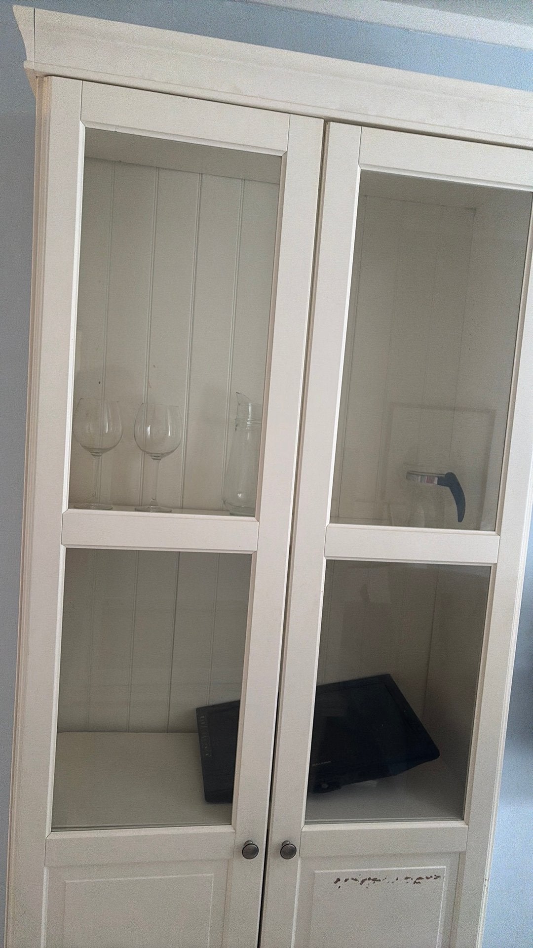 Liatorp Ikea kast glazen deuren boekenkast, Ophalen, Zo goed als nieuw, 25 tot 50 cm, 50 tot 100 cm