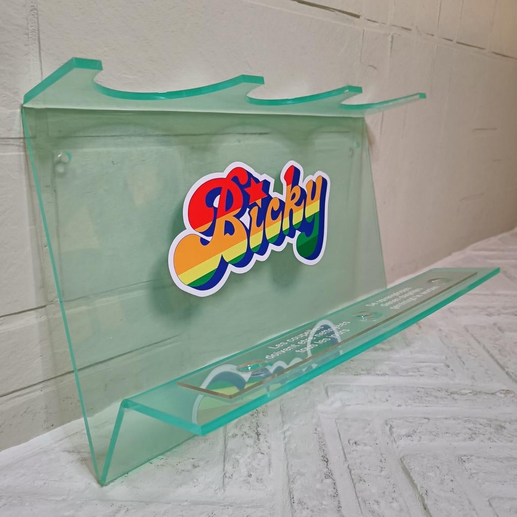 Bicky Burger saushouder plexiglas., Ophalen of Verzenden, Gebruikt, Gebruiksvoorwerp