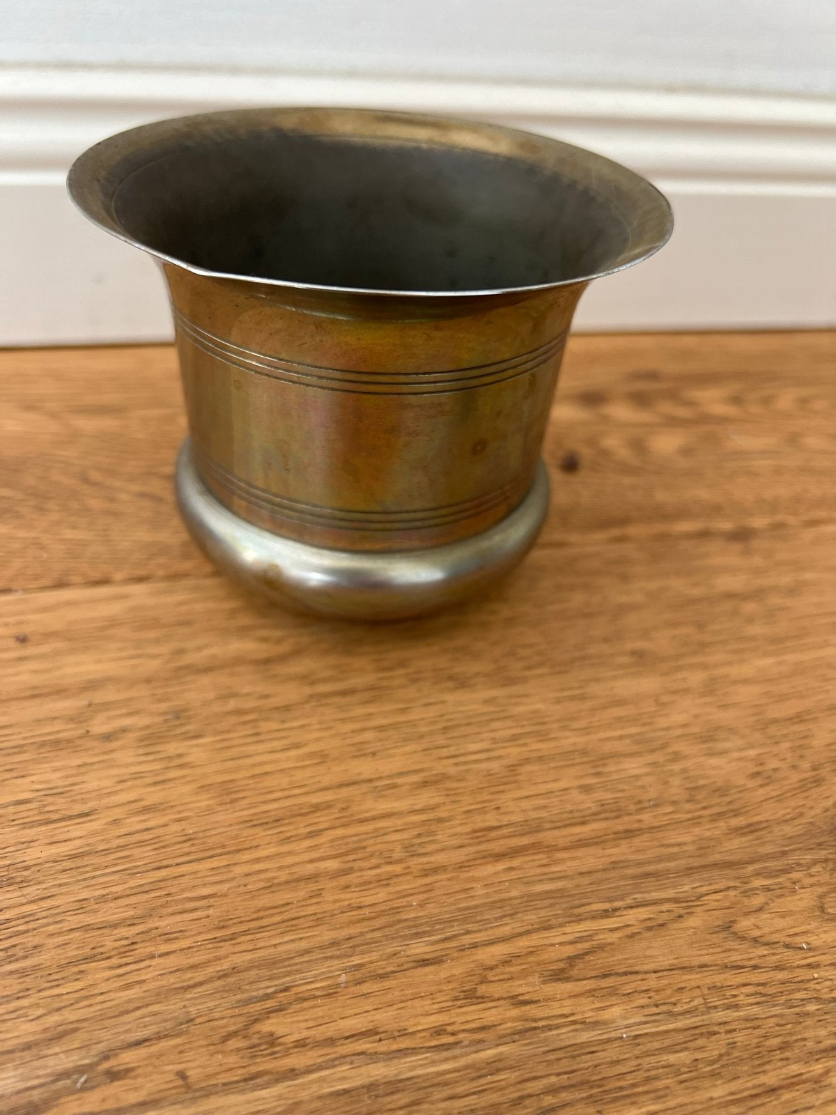 Antieke metalen potje / bakje, Antiek en Kunst, Ophalen of Verzenden, Koper